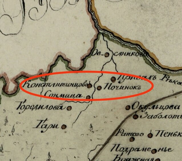 Деревни находились в вотчине помещика Фёдора Осиповича Саважа