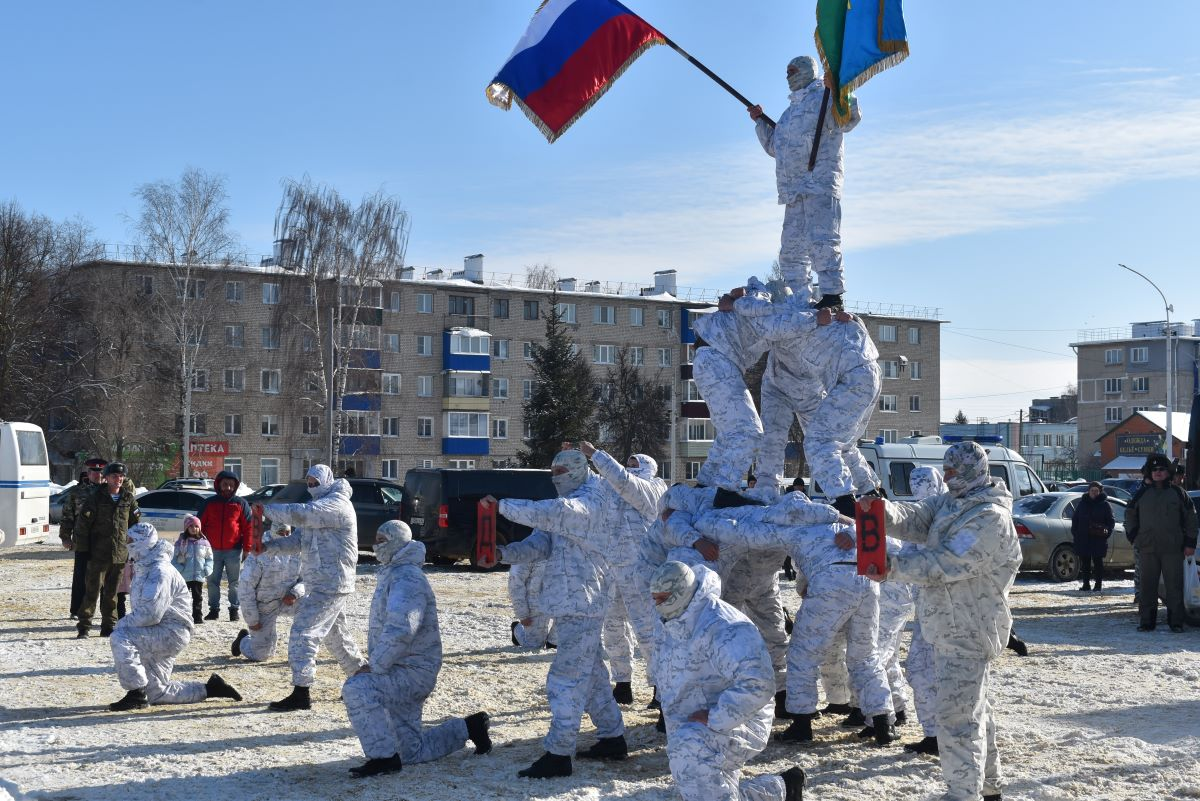 выступления курсантов Рязанского высшего воздушно-десантного училища им. В.Ф. Маргелова