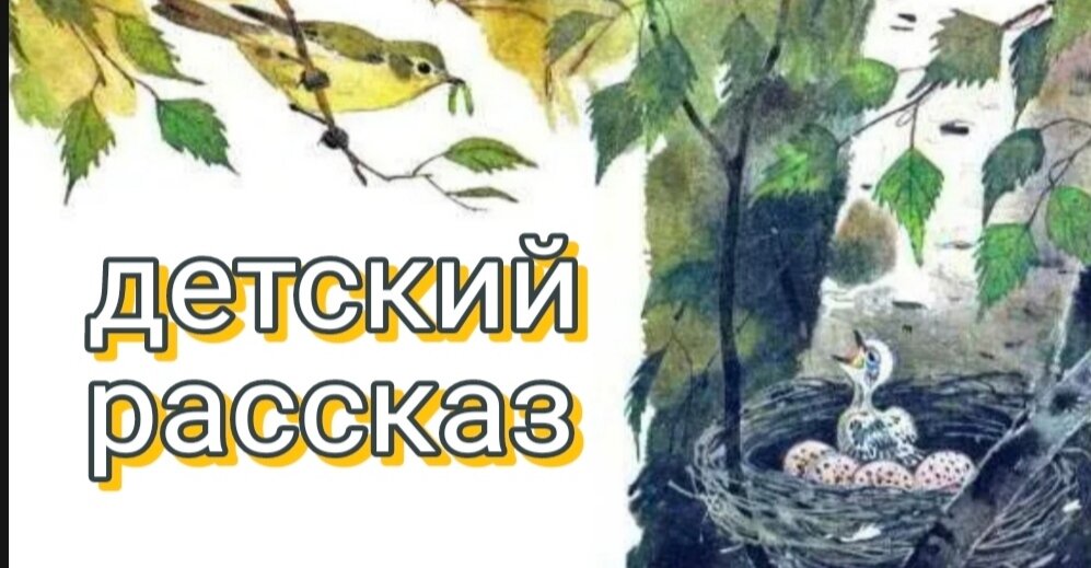  Детский рассказ : Подкидыш  Мальчишки разорили гнездо каменки, разбили её яички. Из разбитых скорлупок выпали голые, слепенькие птенчики.