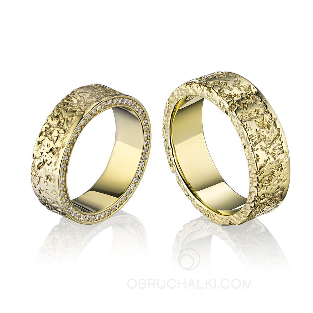 Обручальные кольца CORK DIAMOND, студия Obruchalki.com.  