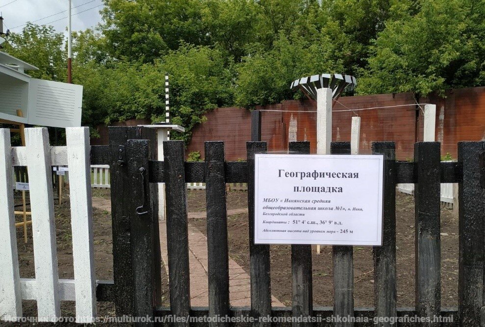 Современная школьная географическая площадка | "Современное ...