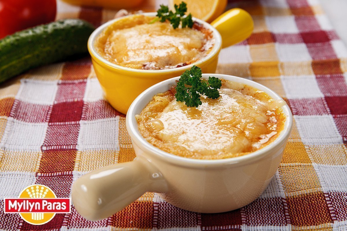 Рисовый кокот с фаршем и кабачком