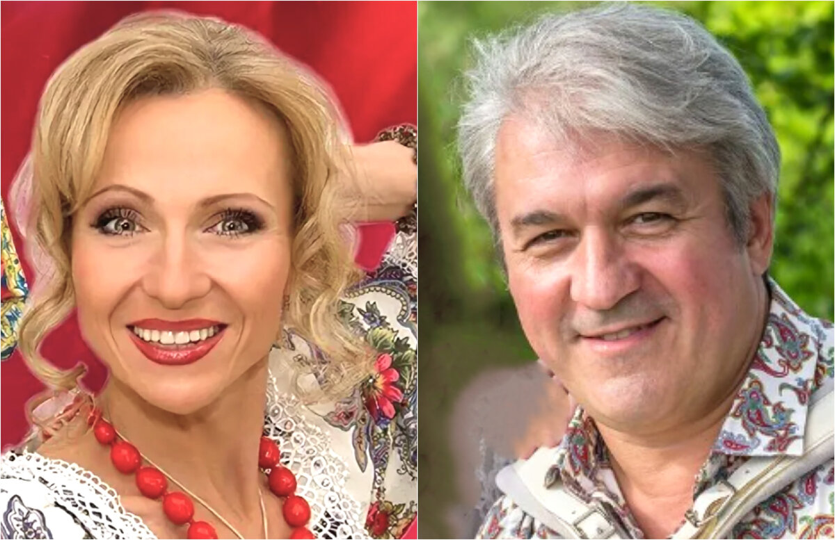 на фото Лена Василек и Валерий Семин