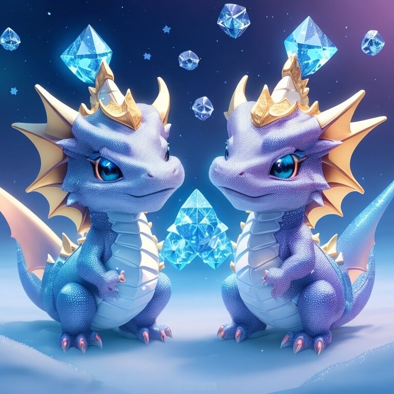 Чей алмаз? Моё! Дракончики-близнецы