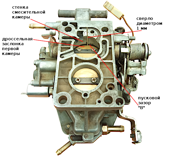 Шпилька М8/10х40 карбюратора СОЛЕКС нижняя (ремонт)