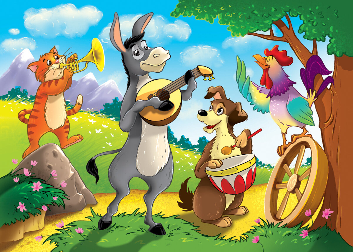 Сказка в стихах "Бременские музыканты".