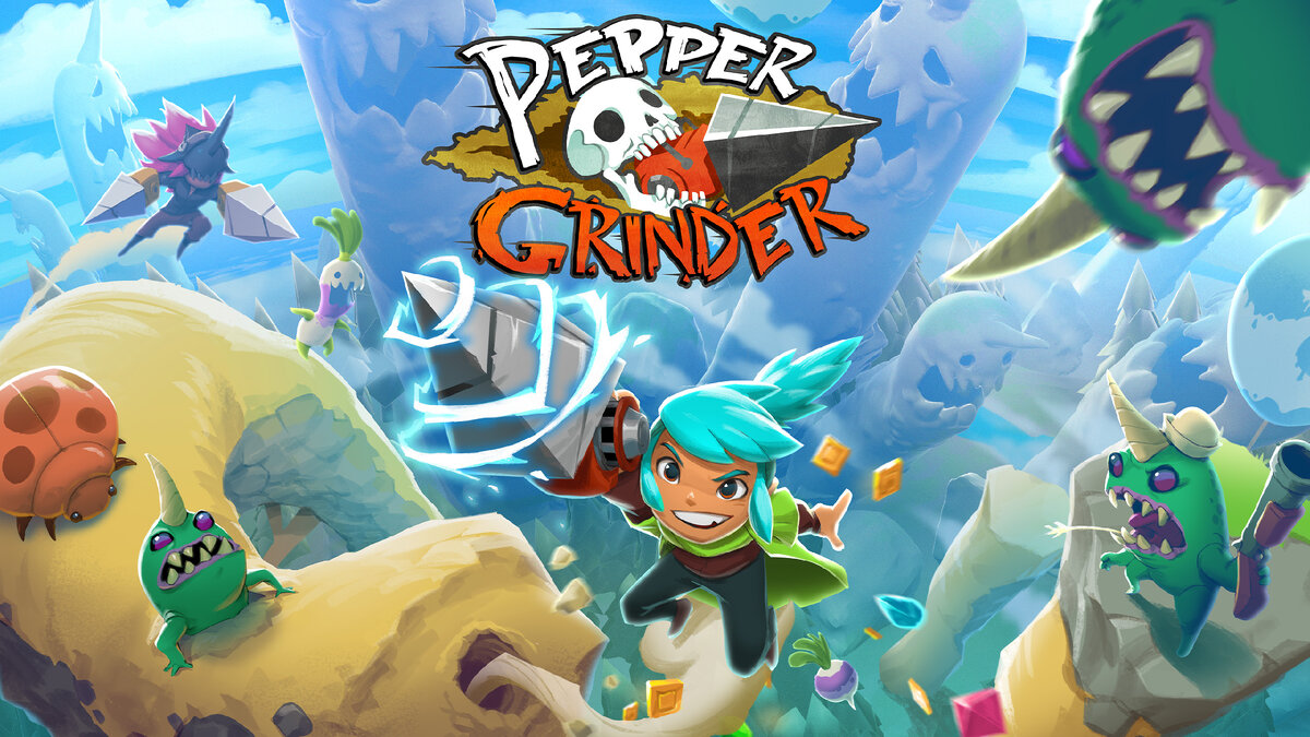 Очень быстрый 2D платформер под издательством Devolver - Pepper Grinder |  Пасхалки | Дзен