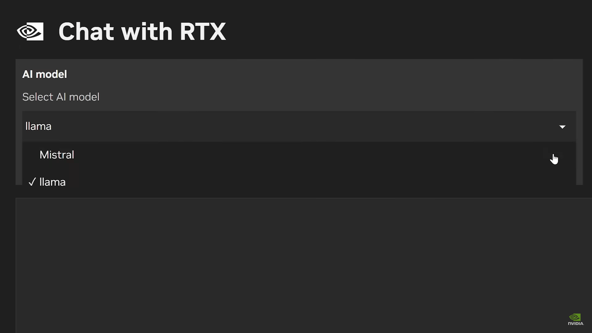 Языковые модели Chat with RTX