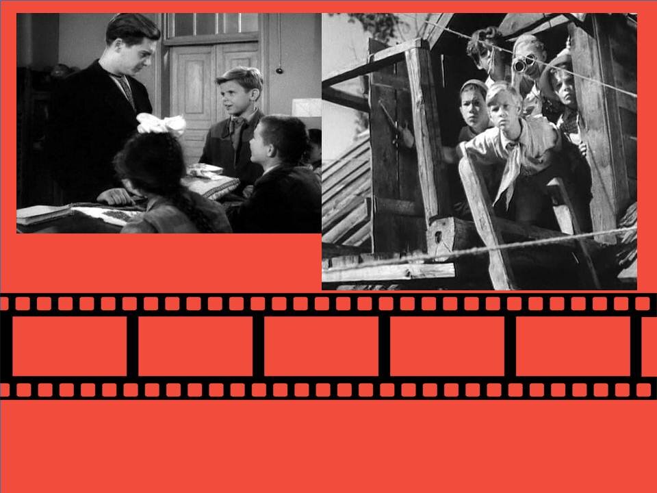 Фото из открытых источников интернет. Кадры из фильмов  «Тимур и его команда», «Васек Трубачев и его товарищи»  . Коллаж авторский