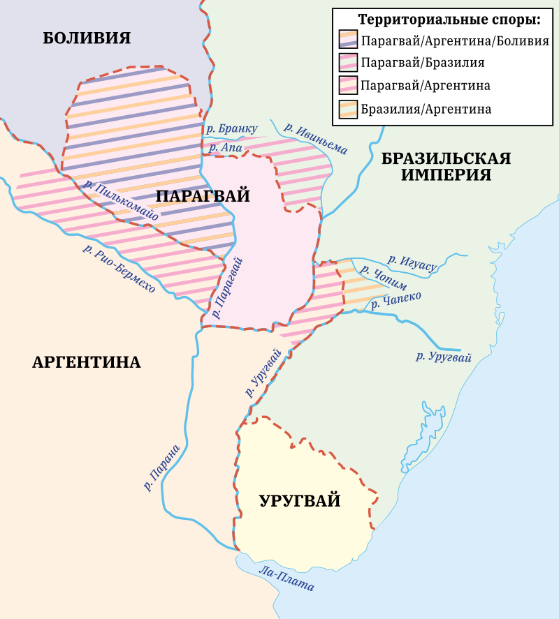 Спорные территории в регионе Ла-Плата