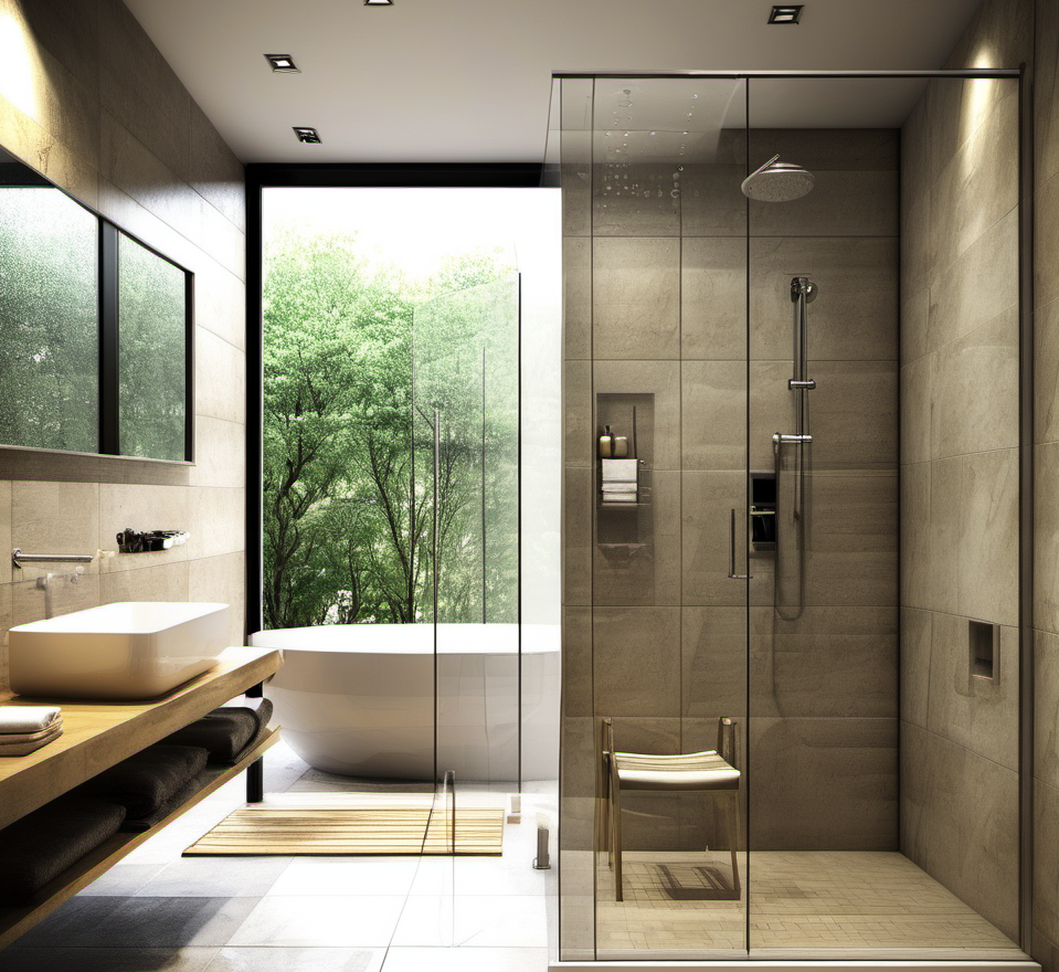 Фото душевая кабина открытая без поддона