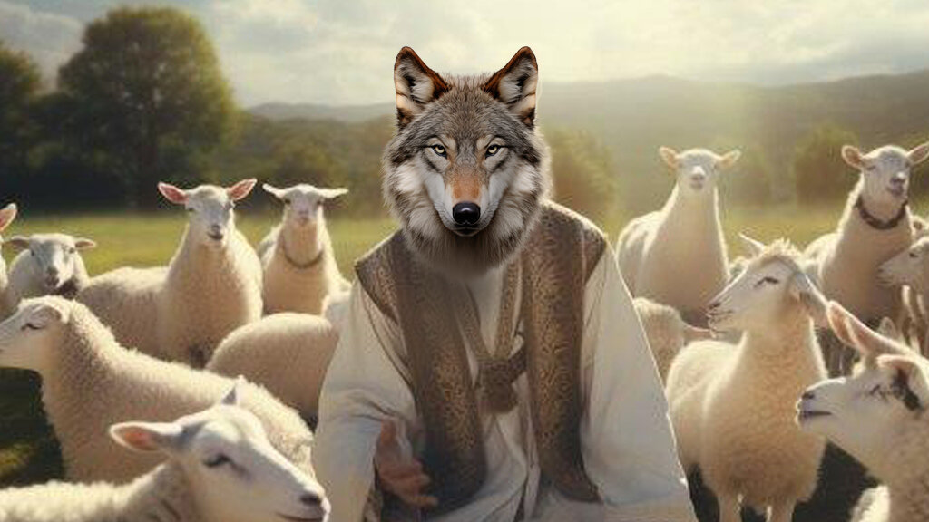    "ВОЛК СРЕДИ ОВЕЦ" - ОЧЕНЬ УЖ АКТУАЛЬНАЯ ФРАЗА СЕГОДНЯ. ФОТО: КОЛЛАЖ ЦАРЬГРАДА