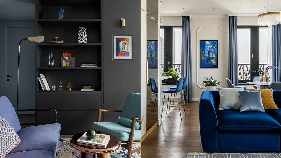 Проекты дизайнеров Елены Насыровой (слева) и Анны Хомицкой (справа)