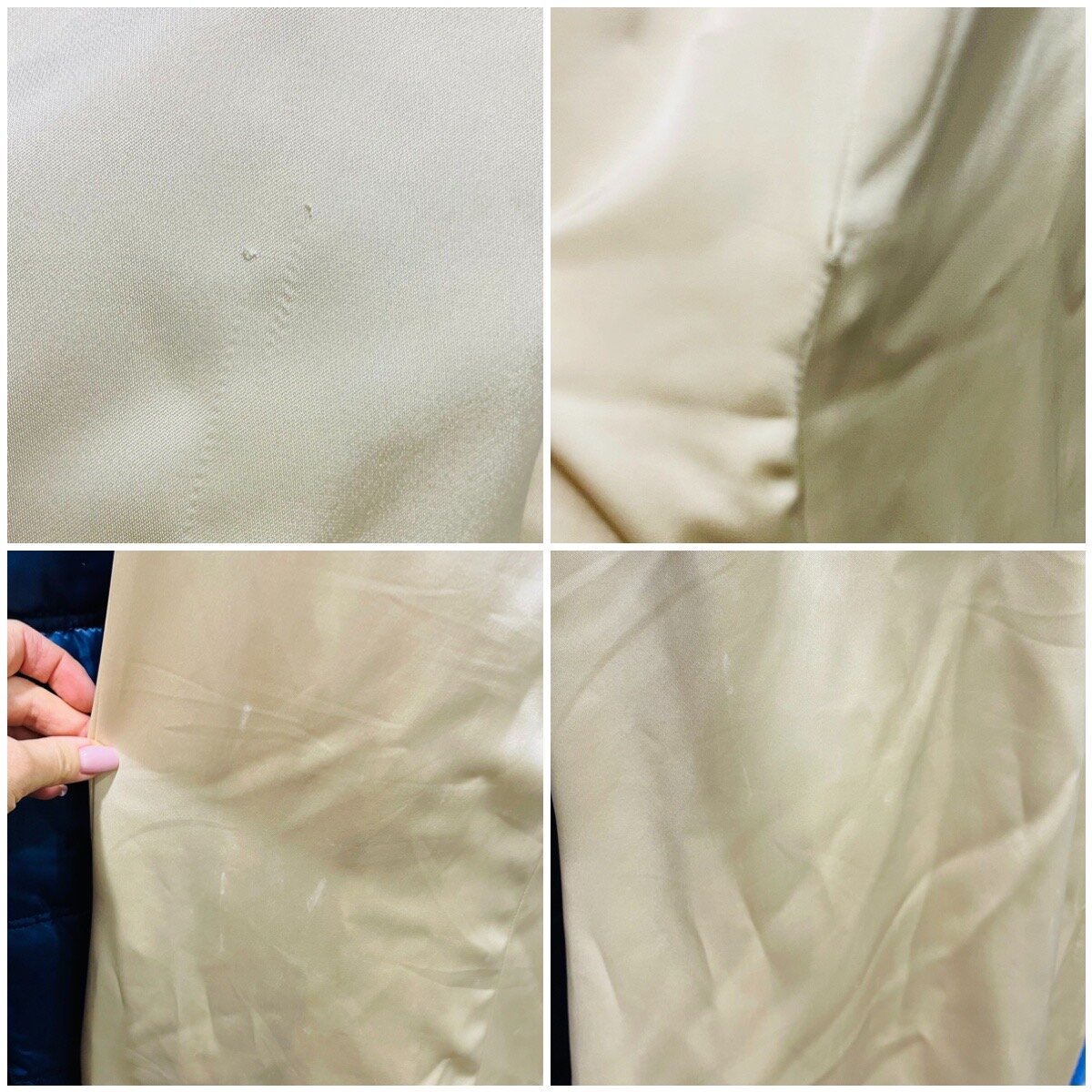 Фото-фрагменты платья, заявленного как  в идеальном состоянии 🤔