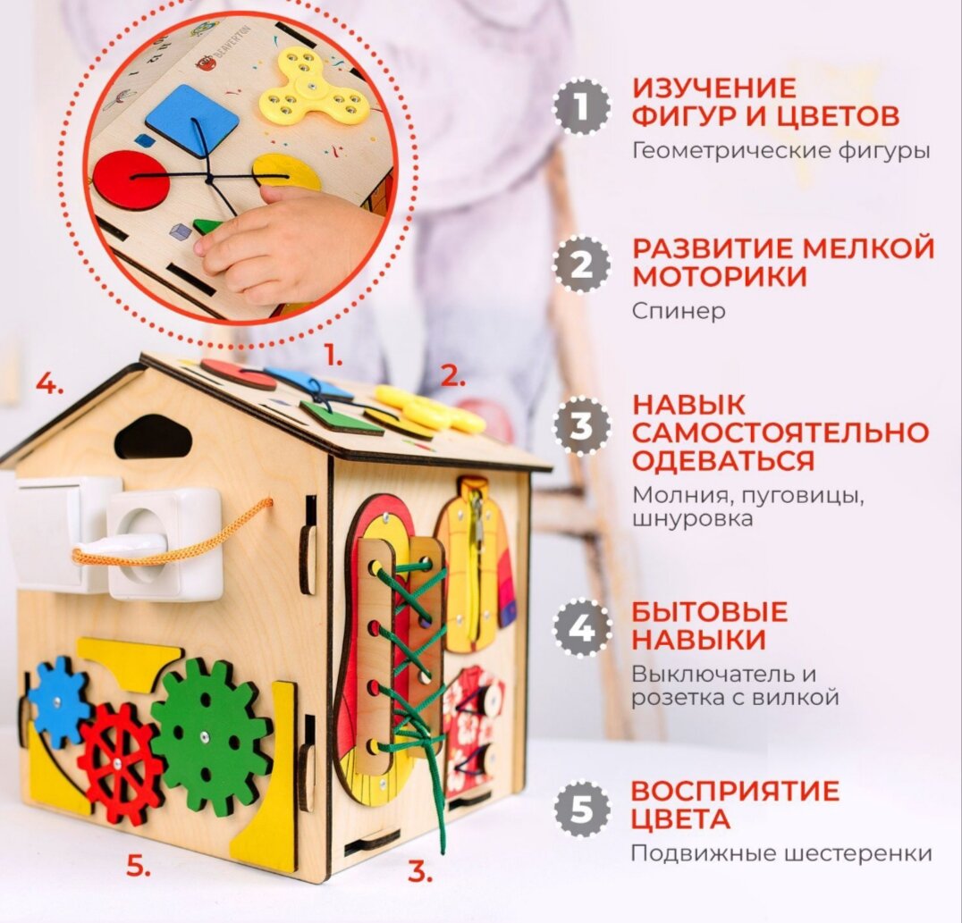 Картинка с маркетплейса, бизиборды бывают различного исполнения и их ценовые категории варьируется от 300 рублей до нескольких десятков тысяч.