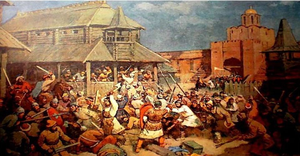 Киевское восстание 1113 года. Его причиной стал непомерный рост долгов ростовщикам. 