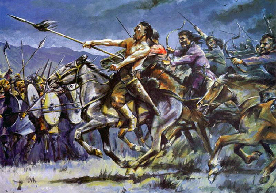 Племена хунну,  которые вынудили китайцев к строительству стены