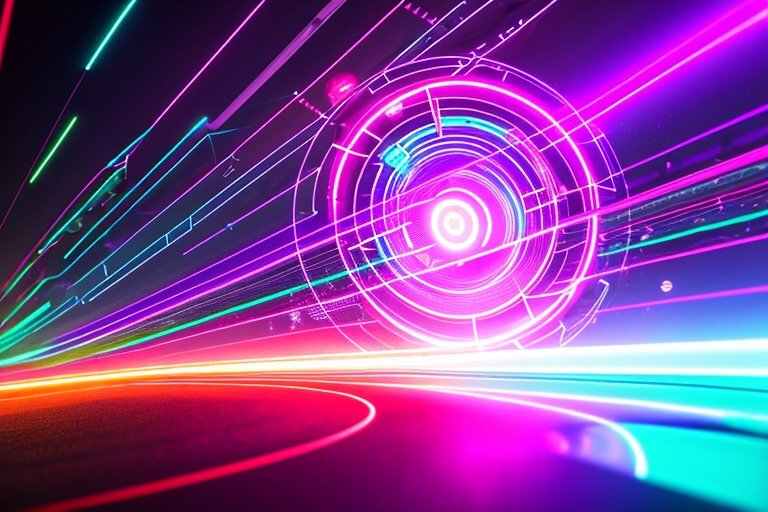 Prompt: picture,neural network,color eddy current,center formation interface,surround the beam in the form of user needs,energy,force,highres,Magic Vortex,glowing neon lights,cyberpunk,speed_lines,lens_flare