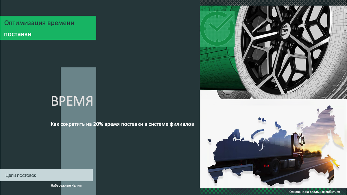 Статья о том как сократить время в цепочке поставок от центрального распределительного склада до конечного потребителя.
