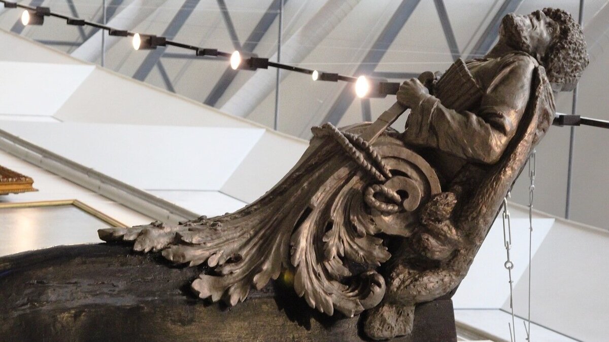 Копия носовой фигуры клипера "Джигит" в ЦВВМ. Фото: https://babs71.livejournal.com/906813.html