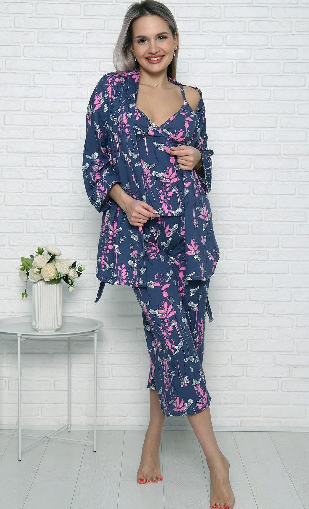 Торговая марка Дарья: женский домашний комплект, хлопок 100%, кулирка