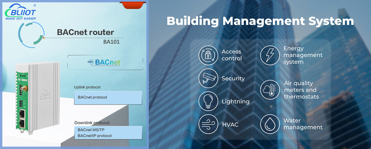 BIIoT | Новый BACnet-маршрутизатор BA101 для системы управления зданием