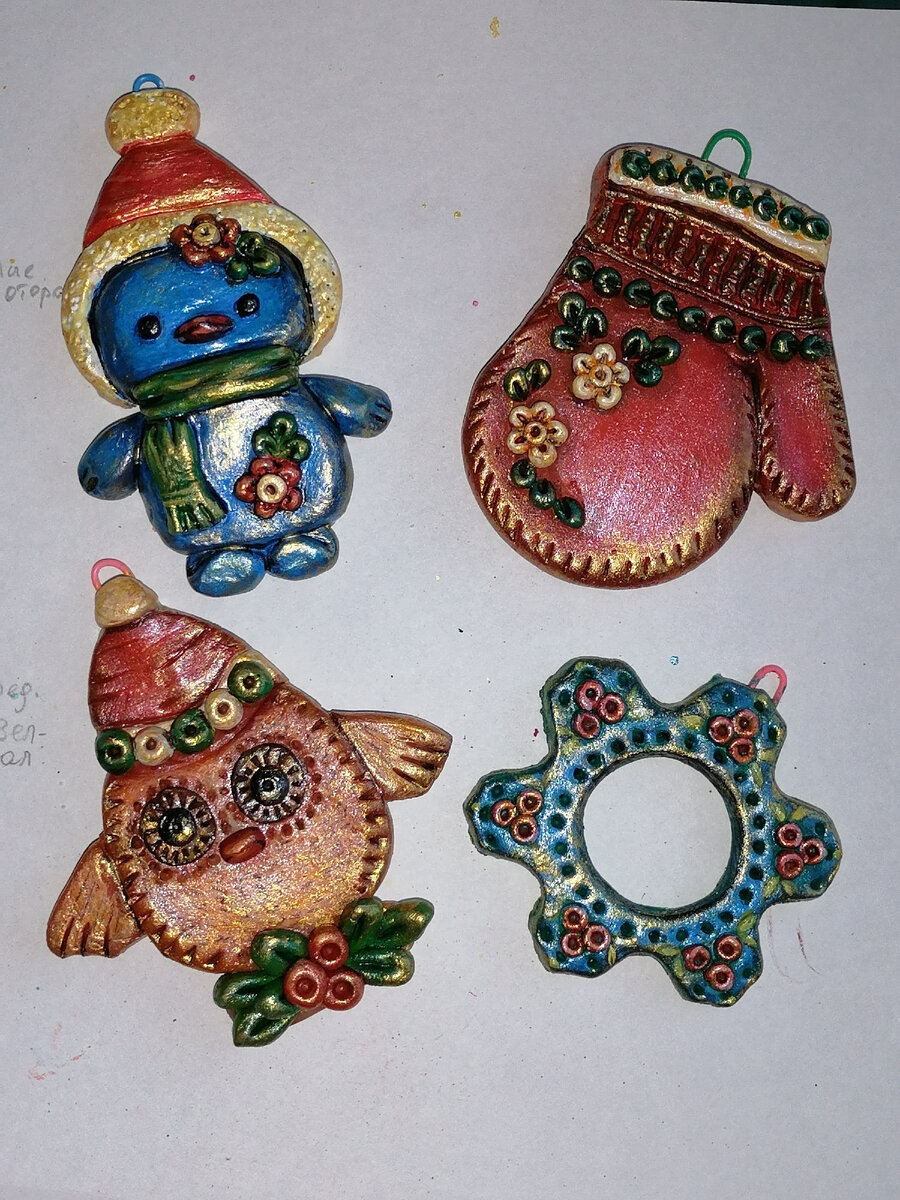 Изделия из первого рецепта холодного фарфора. 