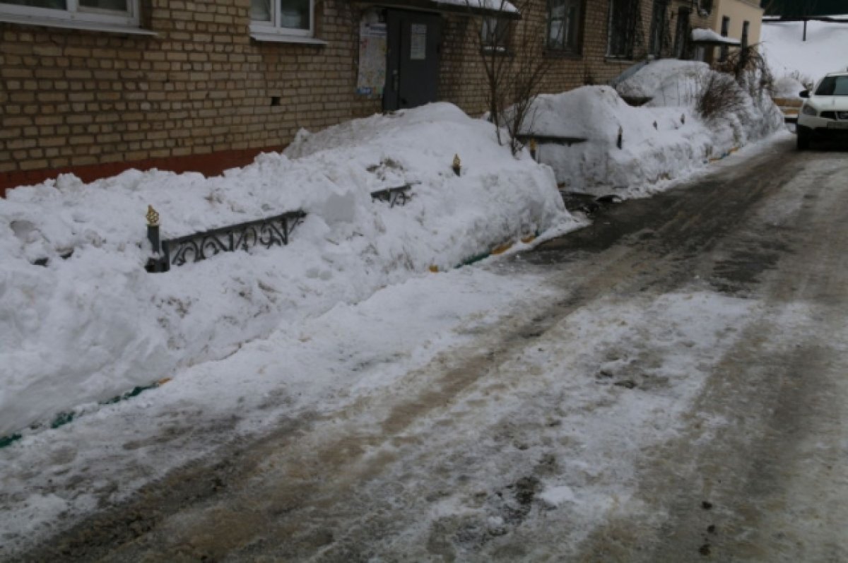    В тульском Заречье провели рейд по уборке дворов от снега