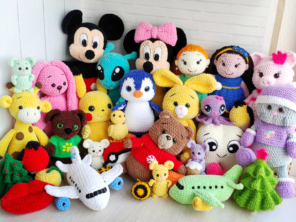 Плюшевые игрушки крючком