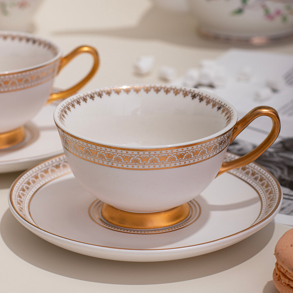 Подарочный чайный набор Дуэт, 4 предмета - Белый  