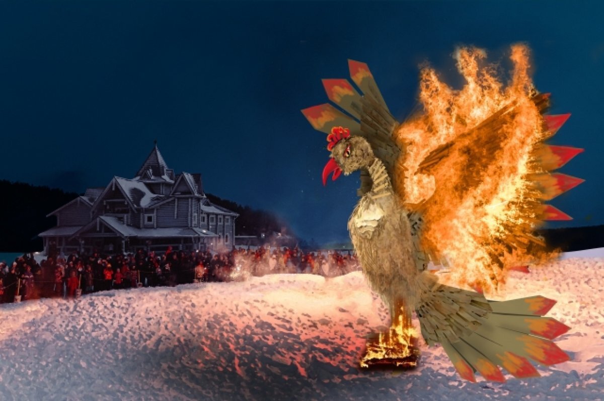    Десятиметровую Жар-птицу сожгут на Масленицу в Свердловской области