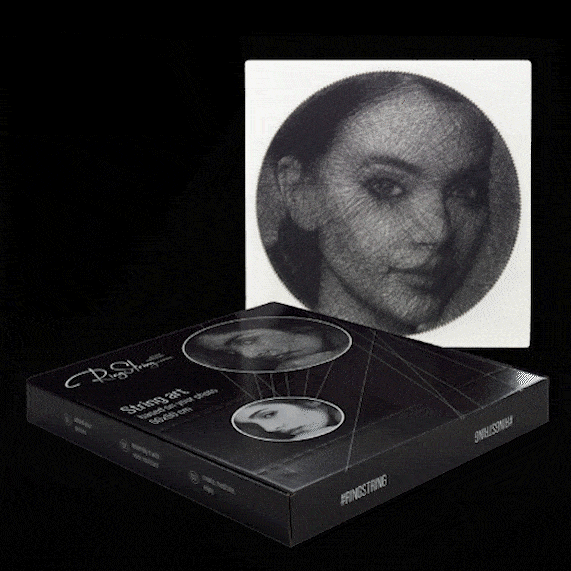 Вот так из непрерывной нити получается крутая картина