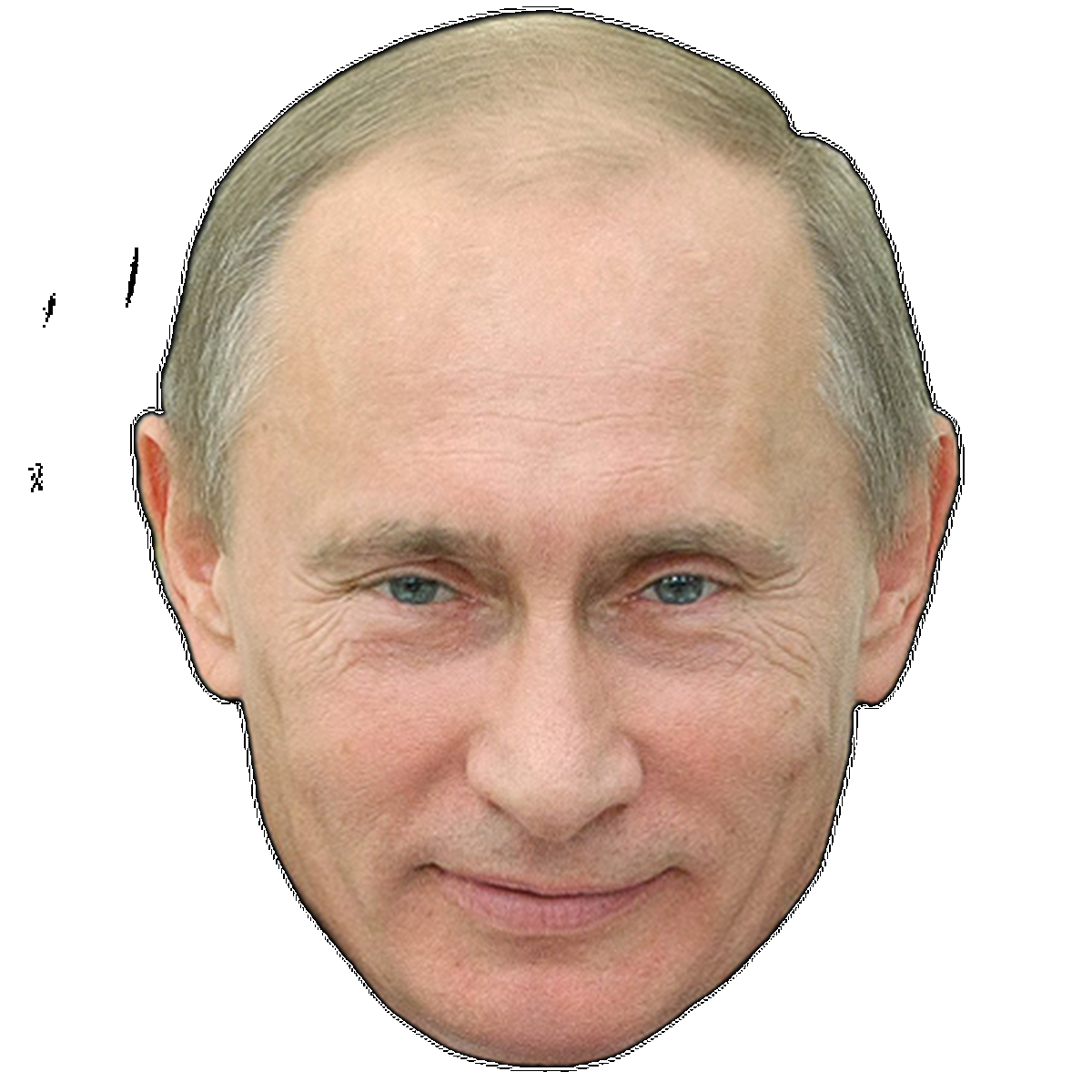 Путин В.В. улыбается