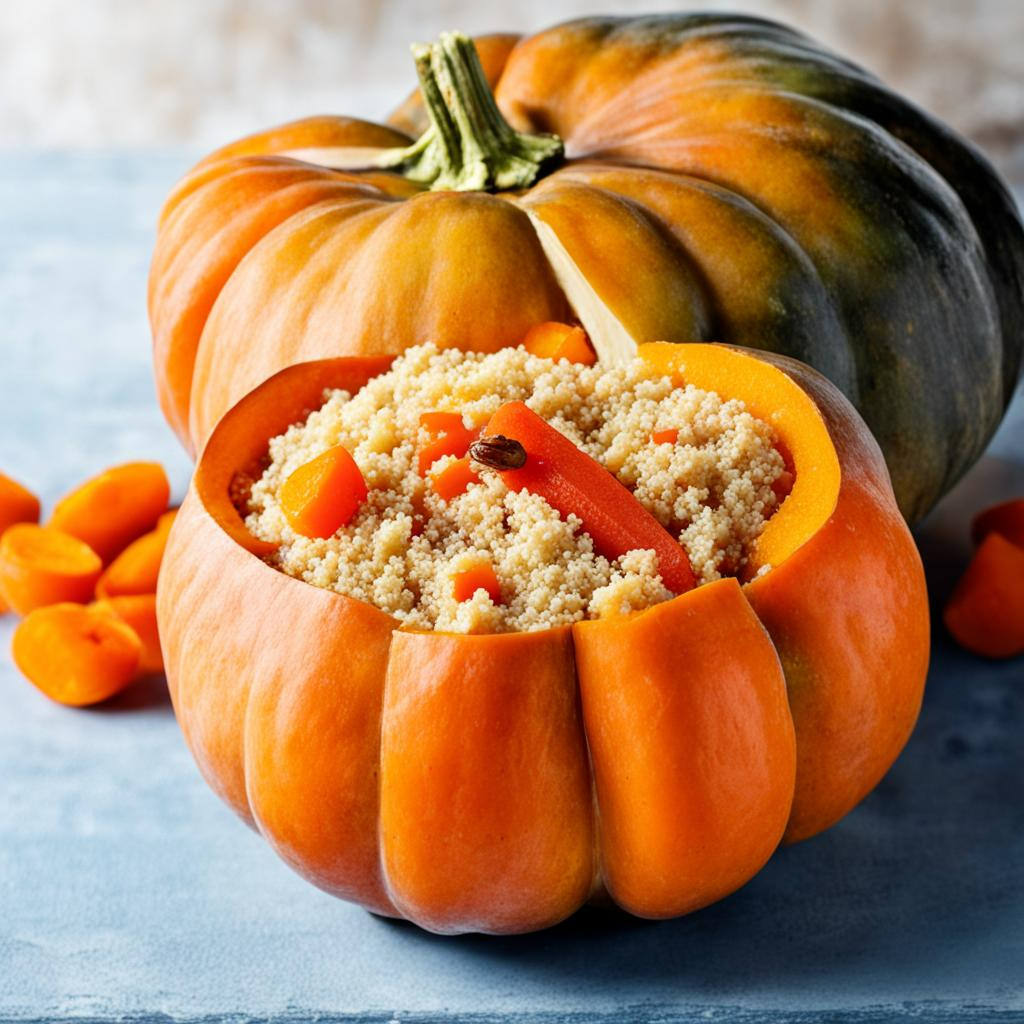 Кускус с морковью и курагой в тыкве. Рецепт при гастрите