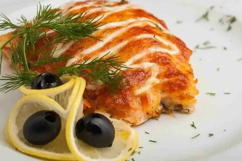 рыба в духовке с овощами