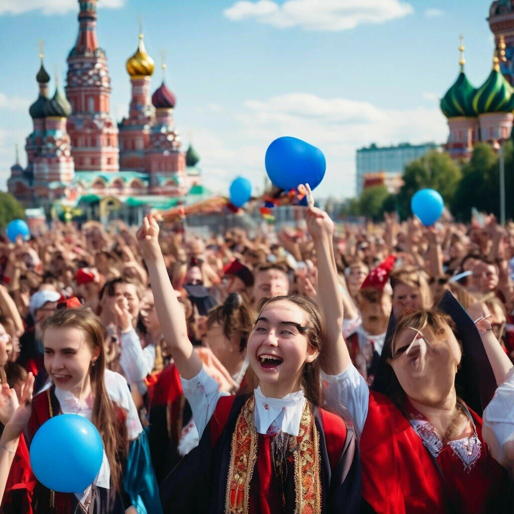 А это по запросу "последний звонок у выпускников школы в 2024 году в России" 🤷
