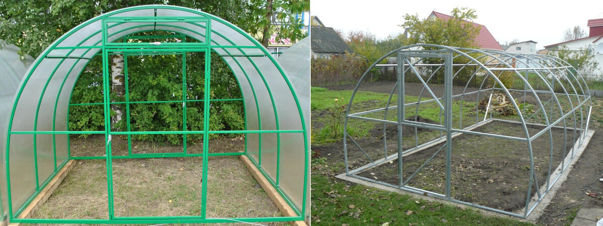 оцинкованная теплица или крашеная?