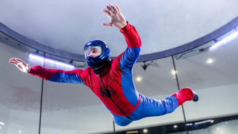 Полет в аэротрубе Freezone 21 метр