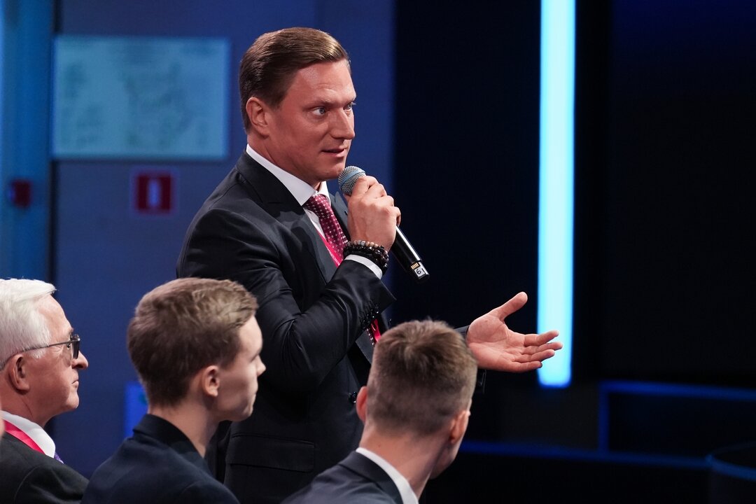 Константин Майор, сопредседатель комиссии РСПП по медиаиндустрии, предпринимательству в информационной сфере и рекламе генеральный директор медиахолдинга. Фото: Росконгресс