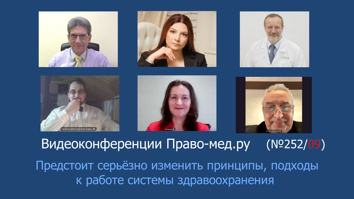 Видеоконференция Право-мед.ру № 252/09 от 20 февраля 2024 года