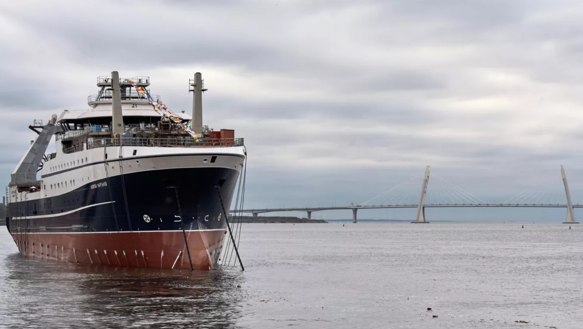     Большое рыболовное морозильное судно. Источник: РИА Новости Автор фото: Алексей Даничев