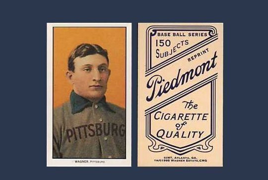 Карточка T206 Honus Wagner с игроком «Питтсбург Пайрэтс» Хонусом Вагнером 1909 года 