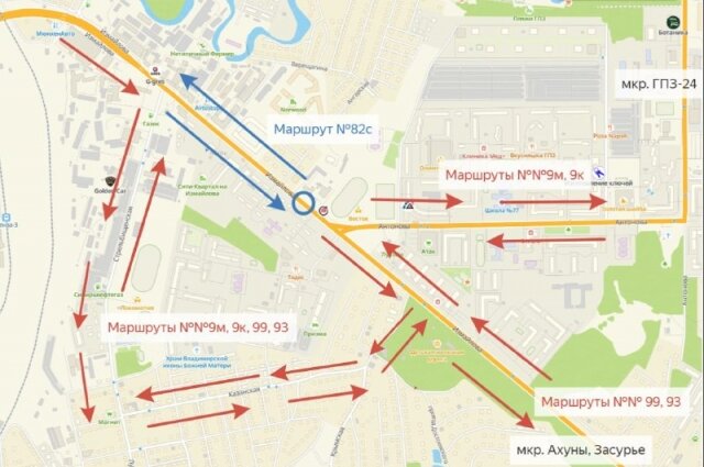 В Пензе внесены изменения в маршруты движения общественного транспорта