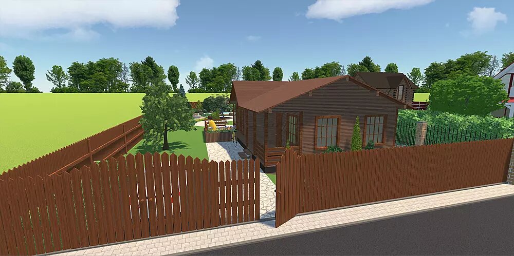 Проекты сделаны в программе Ландшафтный Дизайн 3D