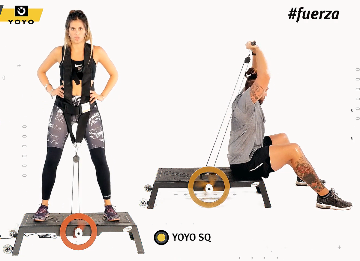 Тренировка рук и ног на изоинерционном тренажере Yoyo SQ Ivolution