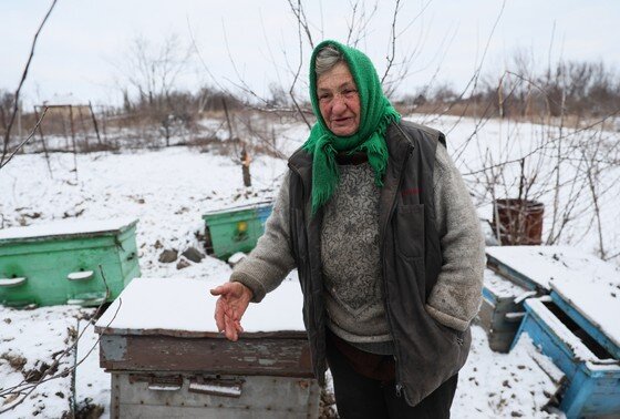    ДНР. Авдеевка. Местная жительница