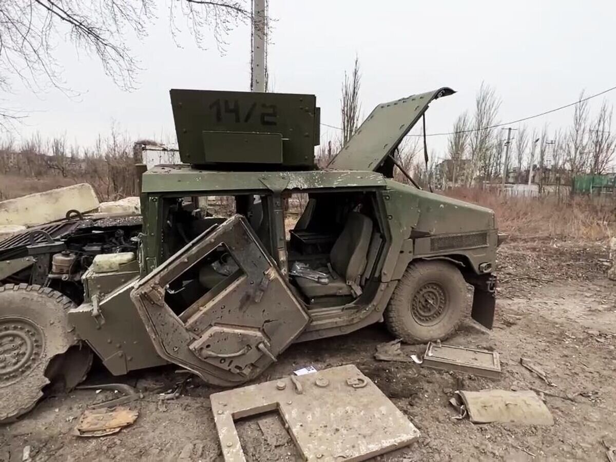    Поврежденная военная техника в Авдеевке© РИА Новости / Министерство обороны РФ