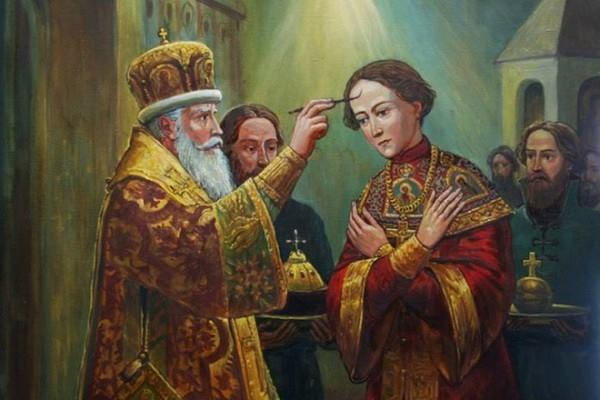 Помазание на царство Михаила Федоровича. Художник Филипп Москвитин