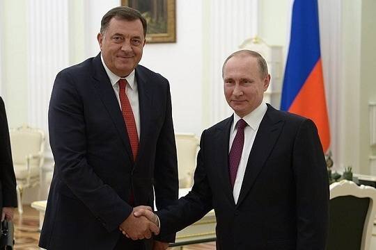    Милорад Додик рассказал Владимиру Путину о попытках отбиться от антироссийских санкций