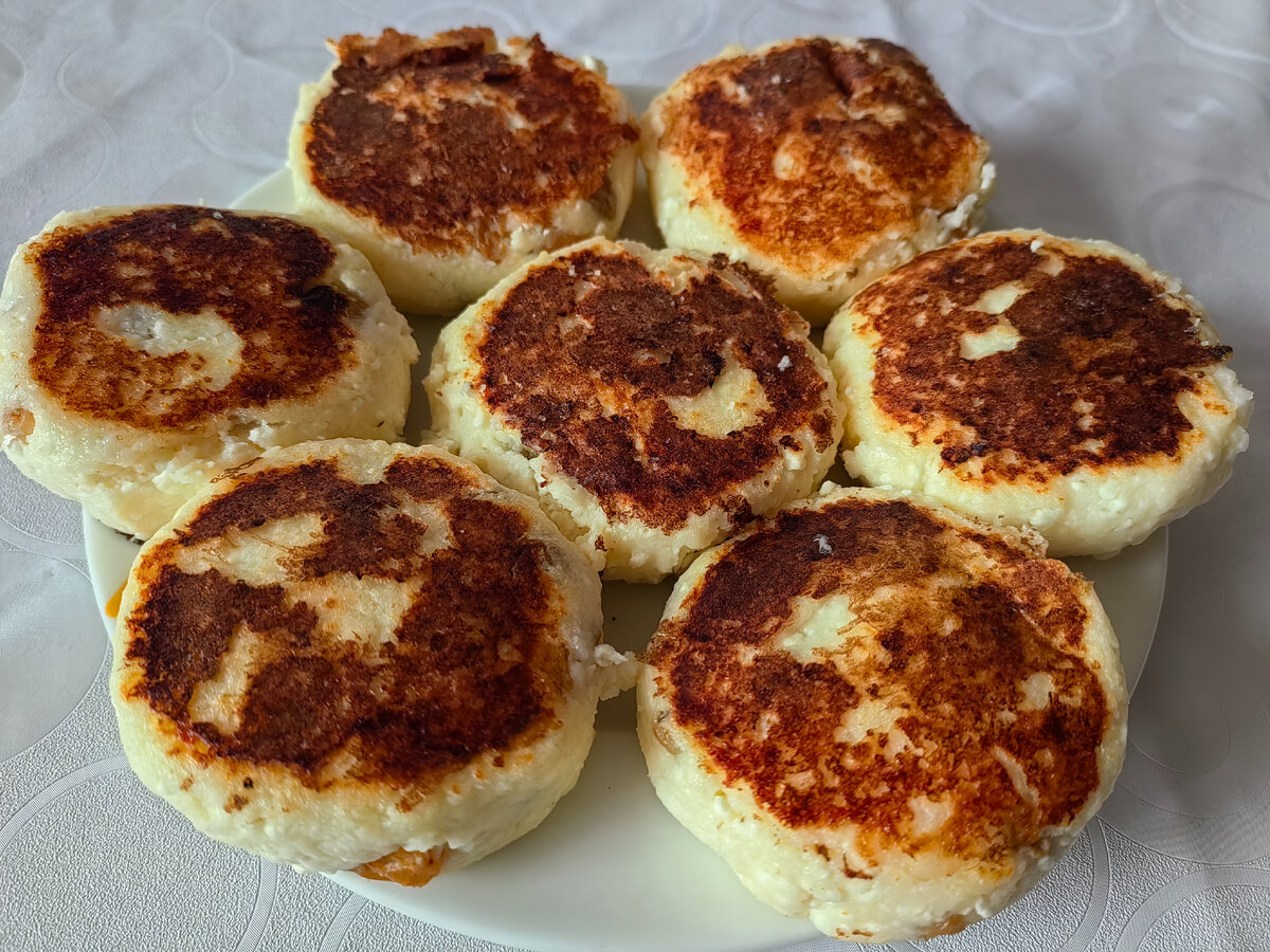 Сырники с изюмом (без муки)